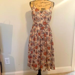 Floral, MIDI BB Dakota Dress, like new worn once